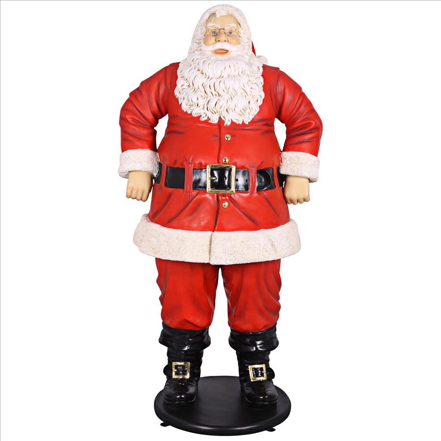 Jolly Santa Claus Life-Size Statue: Grande