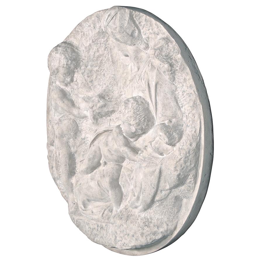 Direct Casting of The Virgin and Child with the Infant St. John Wall Sculpture