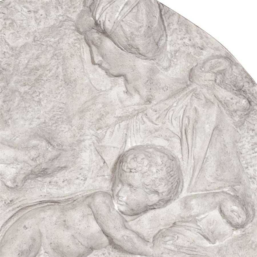 Direct Casting of The Virgin and Child with the Infant St. John Wall Sculpture