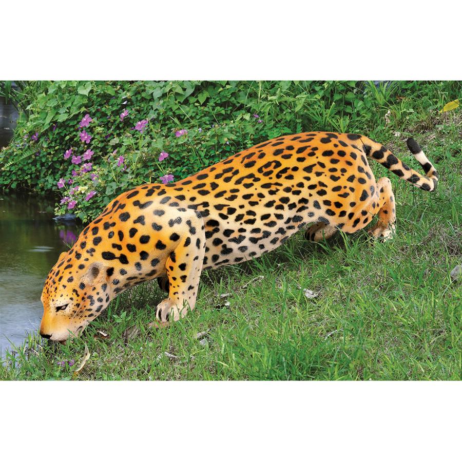 Prowling Spotted Leopard Statue