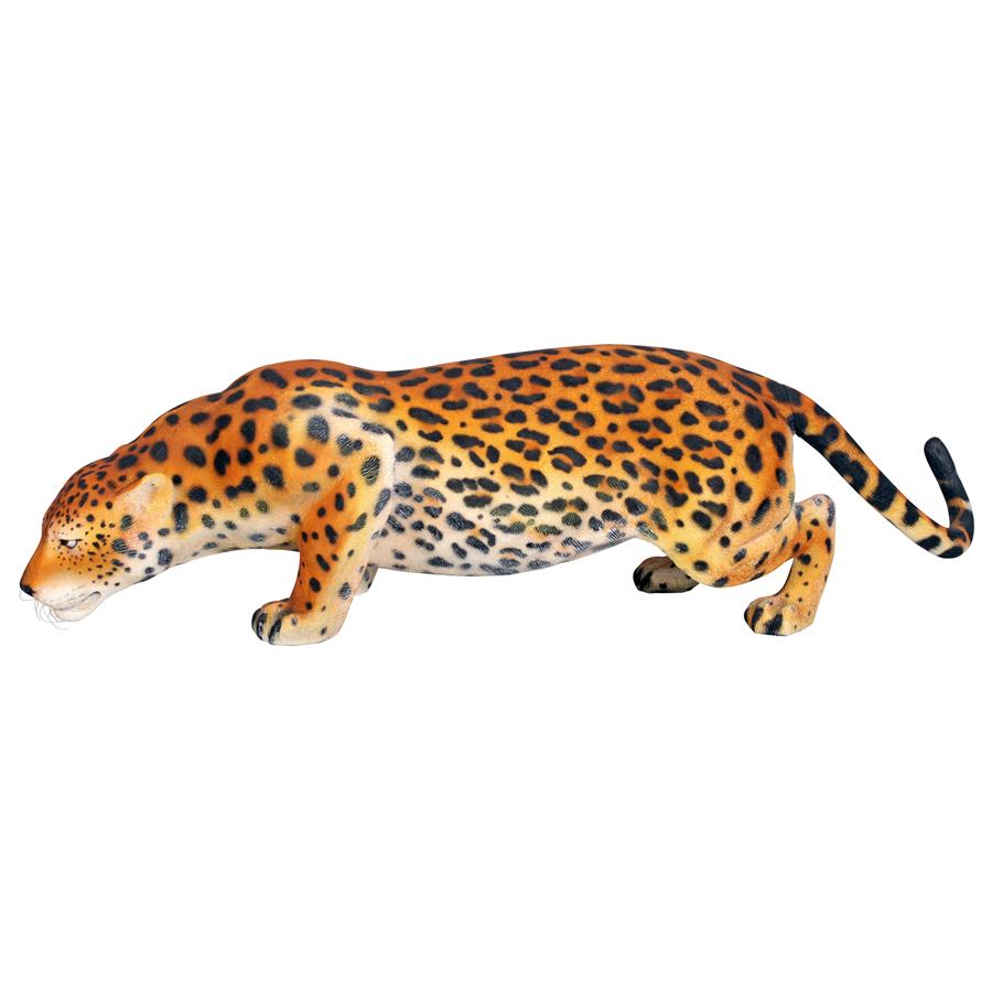 Prowling Spotted Leopard Statue