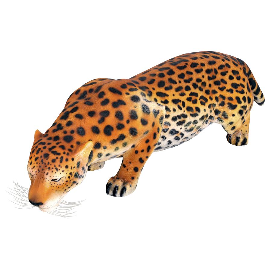 Prowling Spotted Leopard Statue