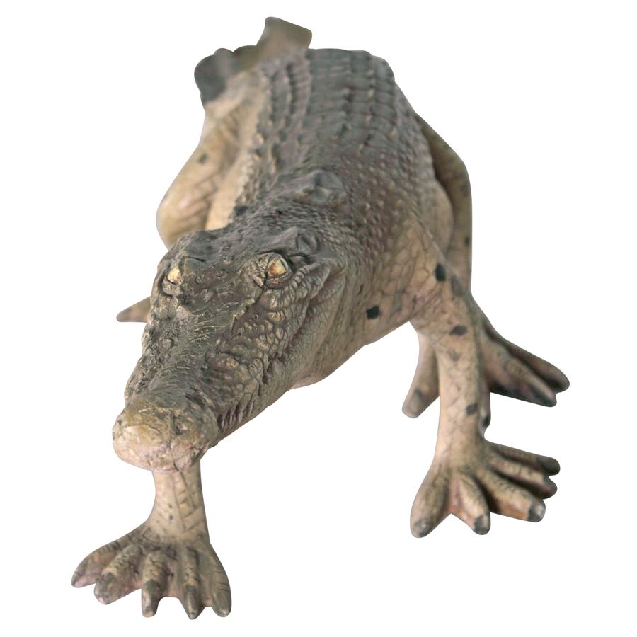 The Grand-Scale Walking Crocodile Statue