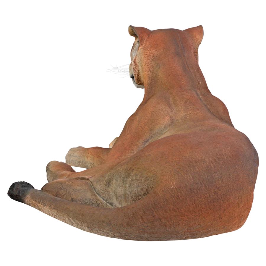 Lioness Lying Down Life-Size Garden Statue