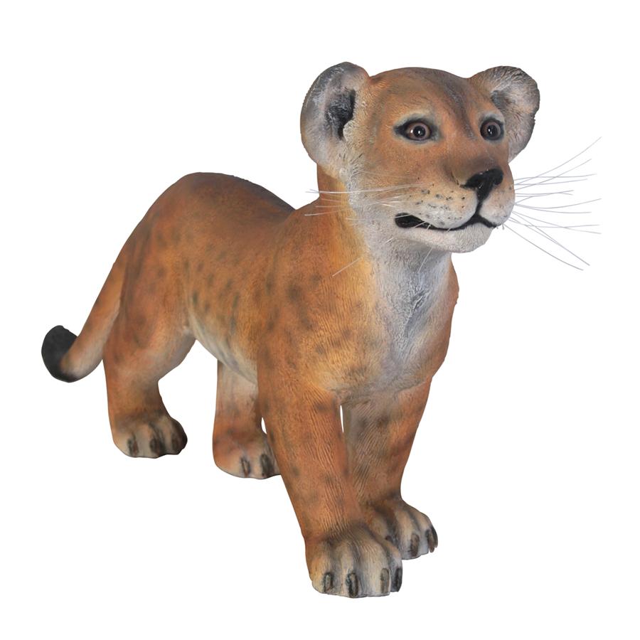 The Grand-Scale Lion Cub Statue: Standing