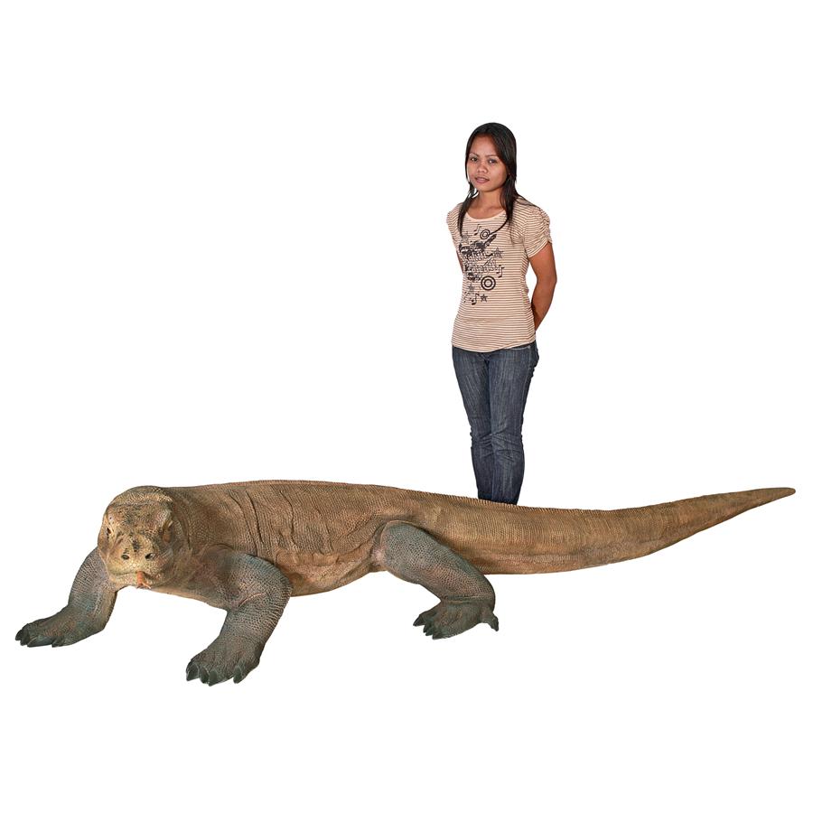 Grande-Scale Komodo Dragon Statue: Grande