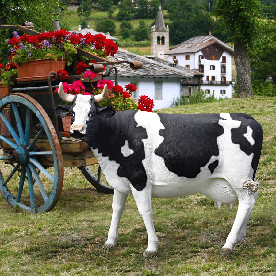 The Grande-Scale Wildlife Animal Collection: Holstein Cow Statue