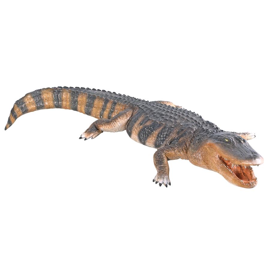 Stalking Swamp Predator: Alligator Garden Statue