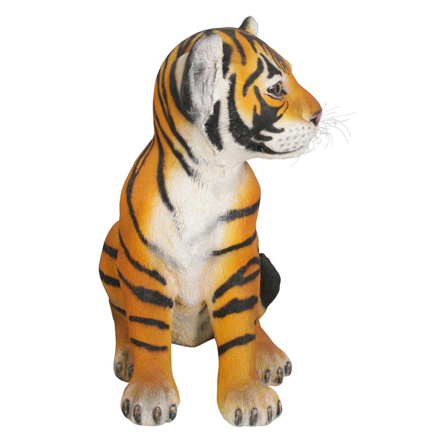 The Grand-Scale Sitting Bengal Tiger Cub Statue