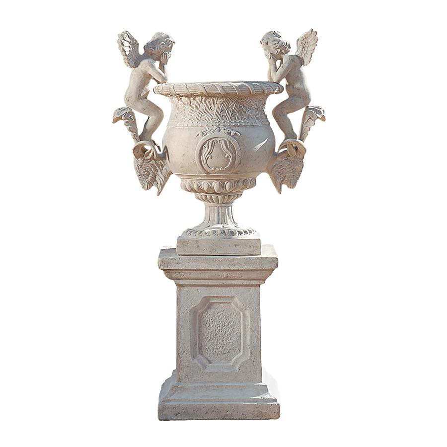 Versailles Cherub Urn & Plinth