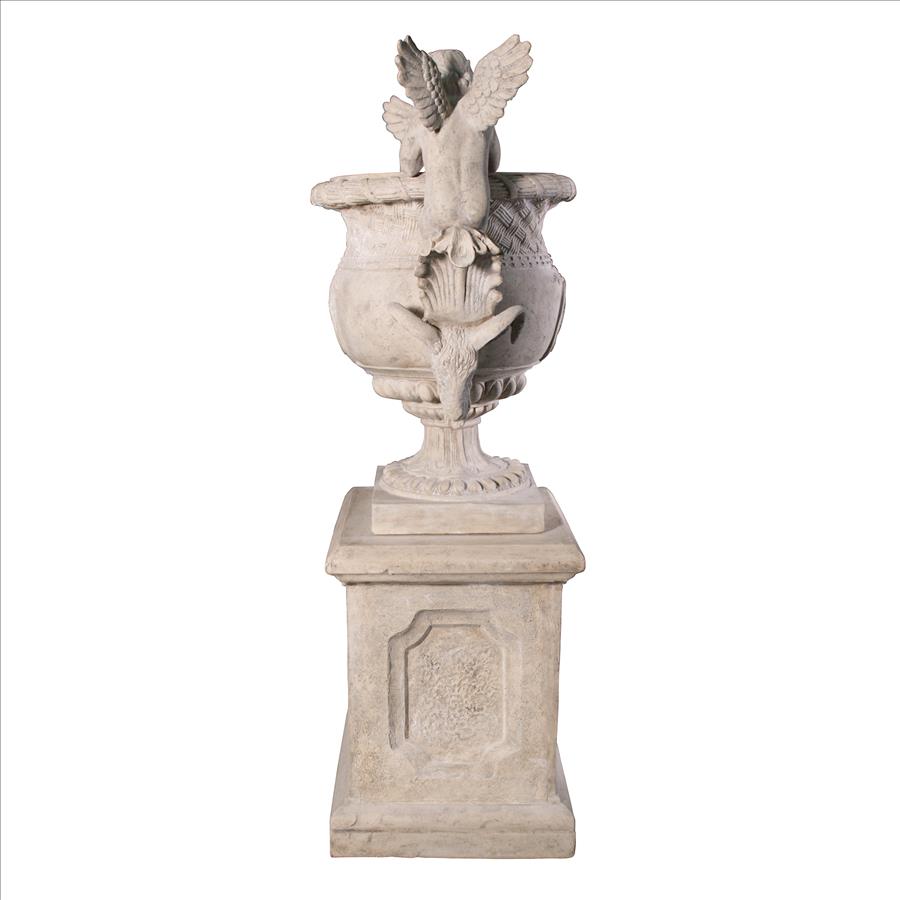 Versailles Cherub Urn & Plinth