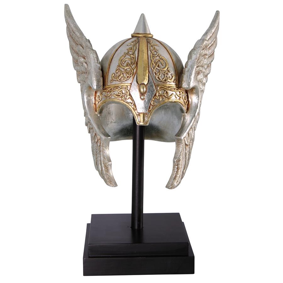 Valkyrie Helmet Statue upon Museum Mount