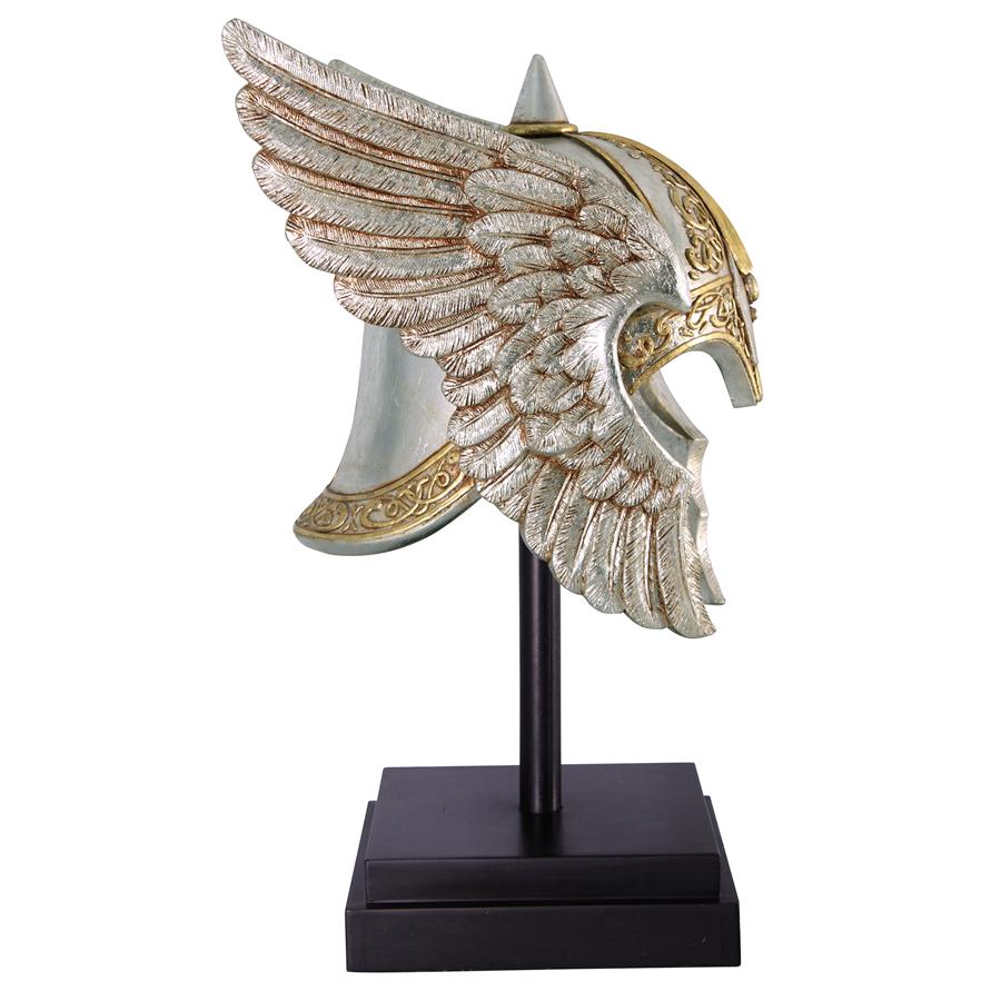 Valkyrie Helmet Statue upon Museum Mount