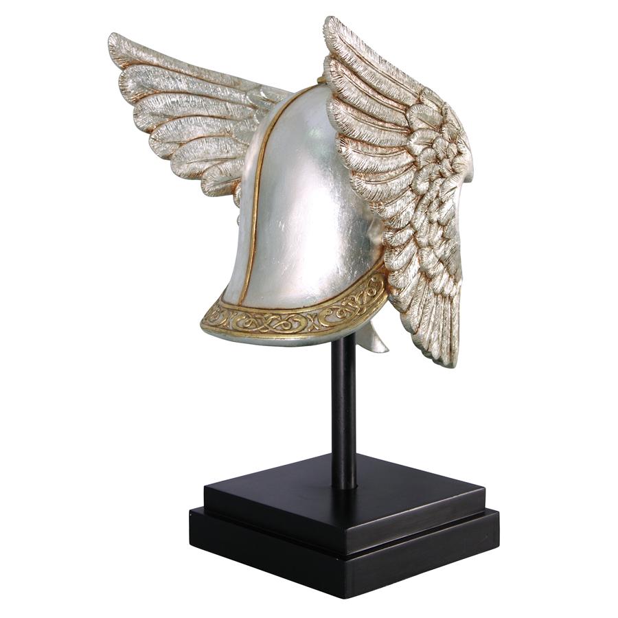 Valkyrie Helmet Statue upon Museum Mount