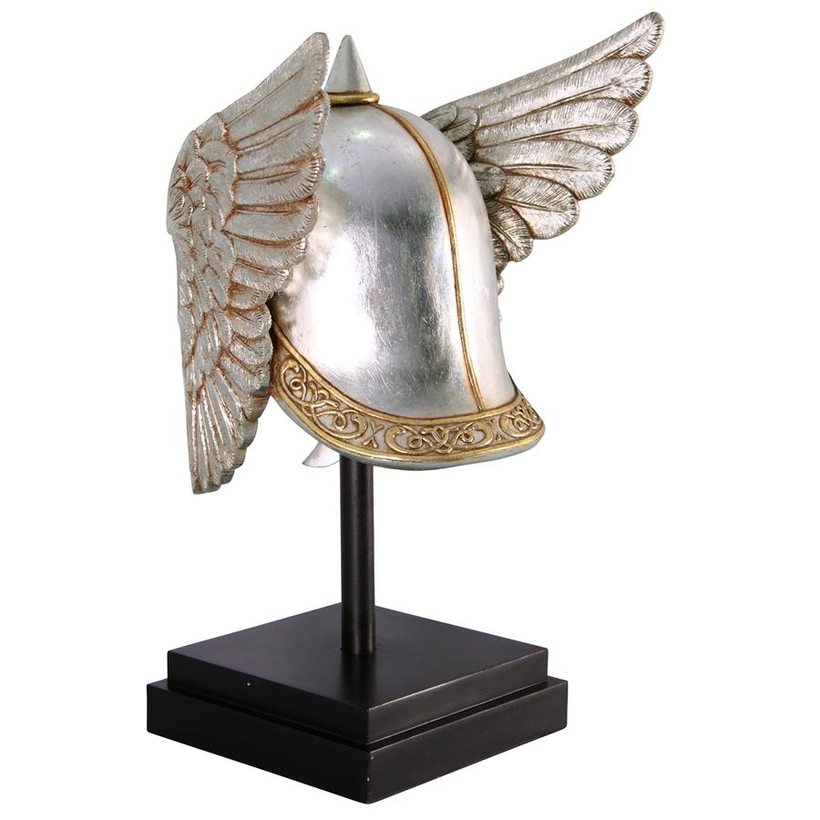 Valkyrie Helmet Statue upon Museum Mount