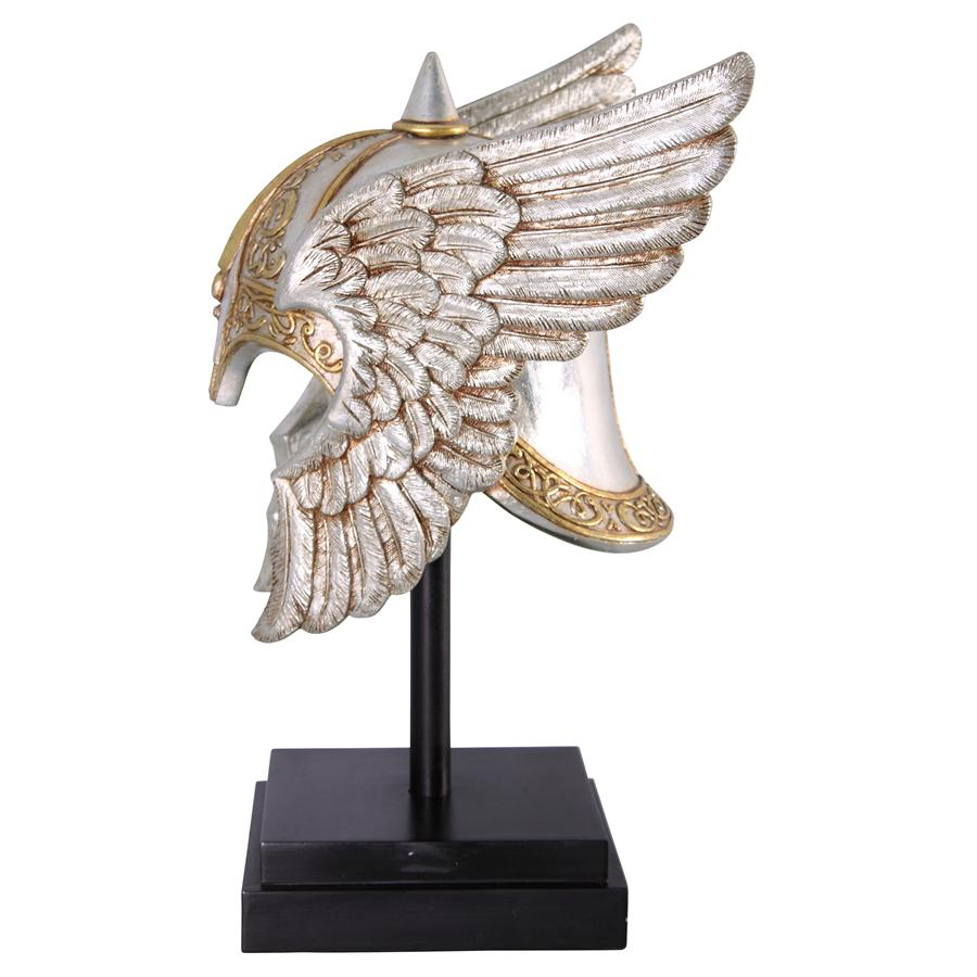 Valkyrie Helmet Statue upon Museum Mount