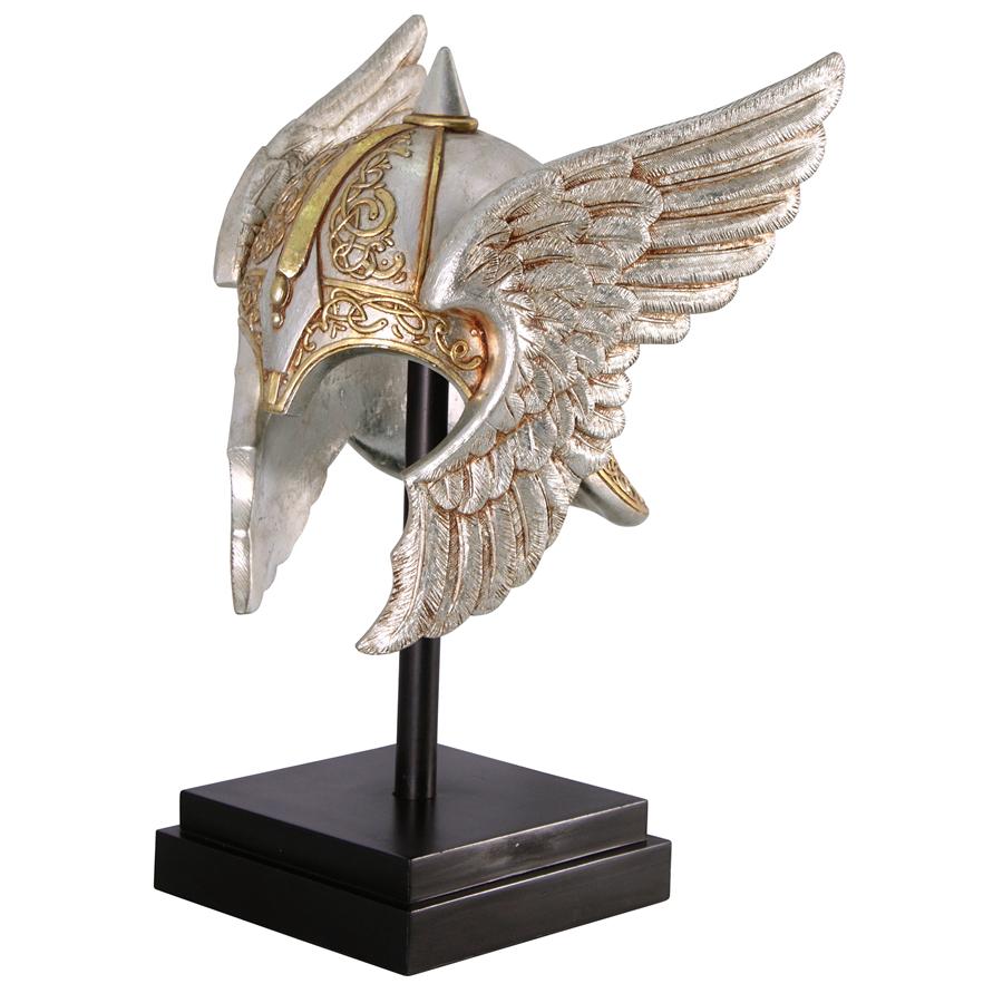 Valkyrie Helmet Statue upon Museum Mount