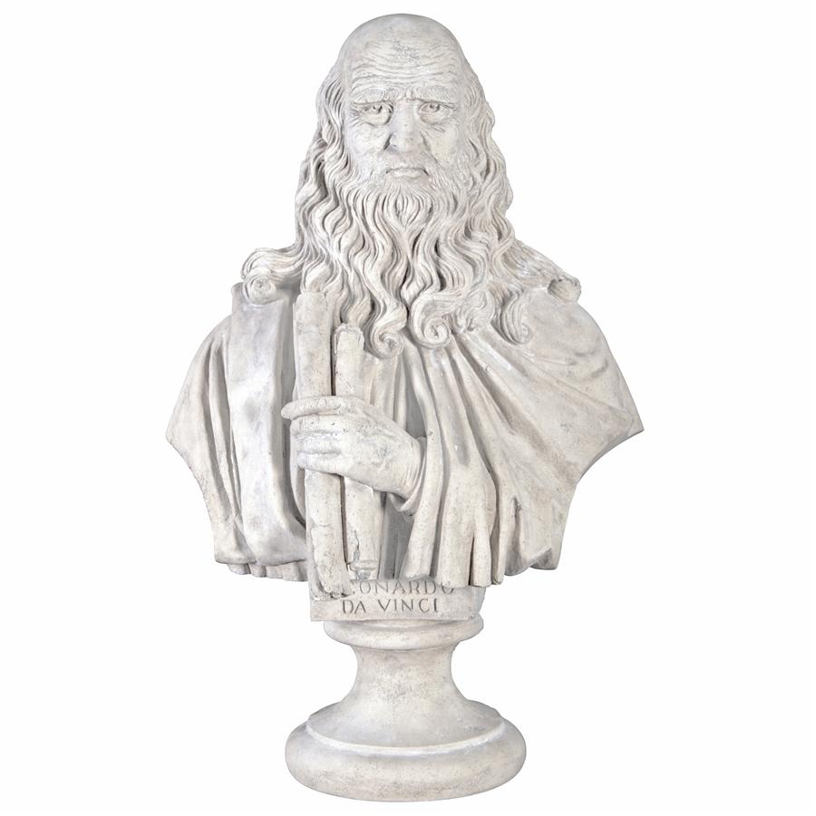 Leonardo da Vinci Grand-Scale Sculptural Bust