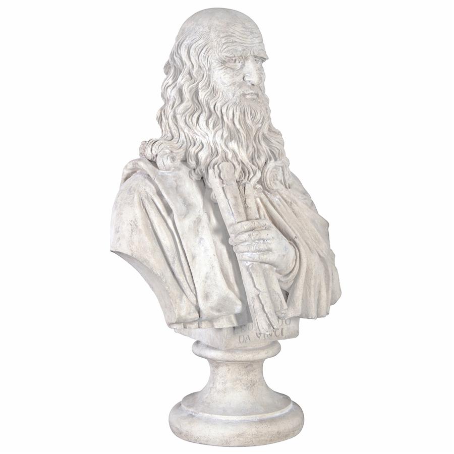 Leonardo da Vinci Grand-Scale Sculptural Bust