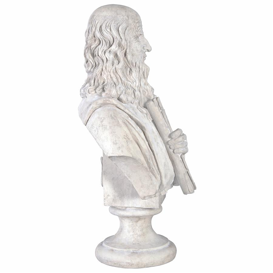 Leonardo da Vinci Grand-Scale Sculptural Bust