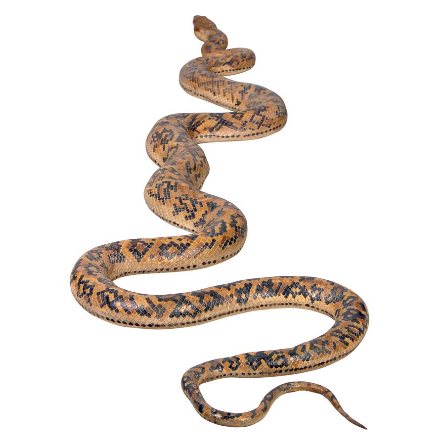 Giant Burmese Python Snake Statue