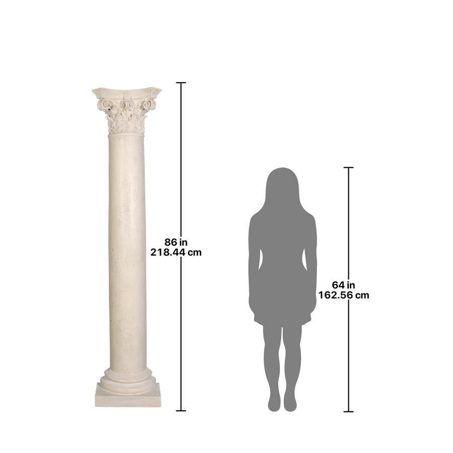 The Corinthian Architectural Half Column Wall Sculpture