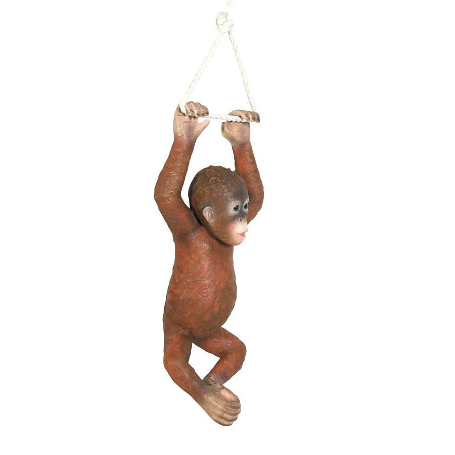 Pongo the Hanging Baby Orangutan Statue