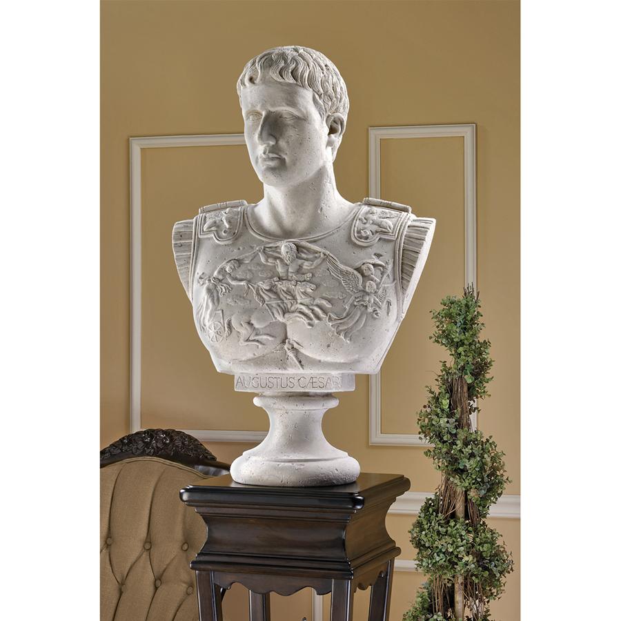 Caesar Augustus of Prima Porta Grand-Scale Bust Statue