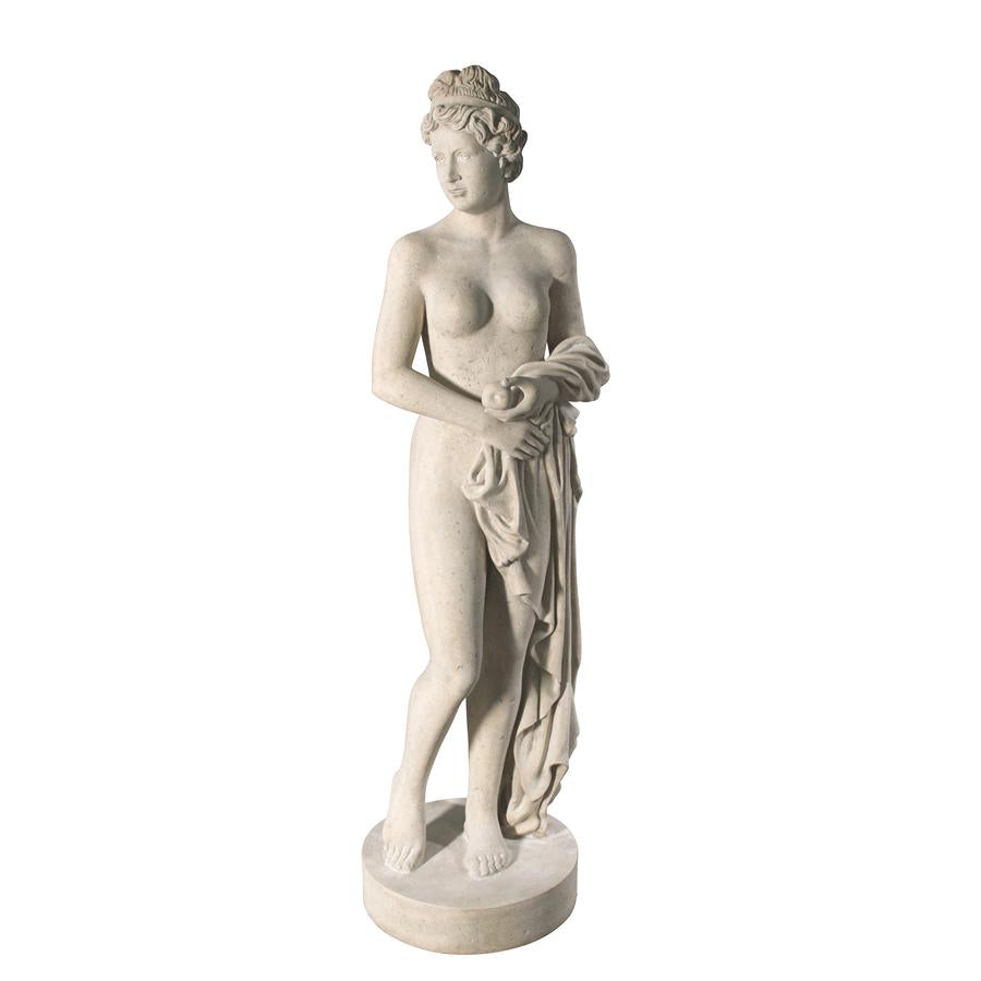 Venus Holding Apple Statue