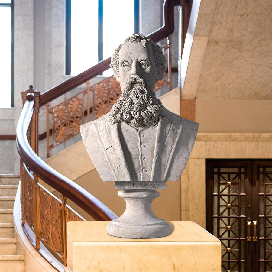 Charles Dickens Sculptural Bust