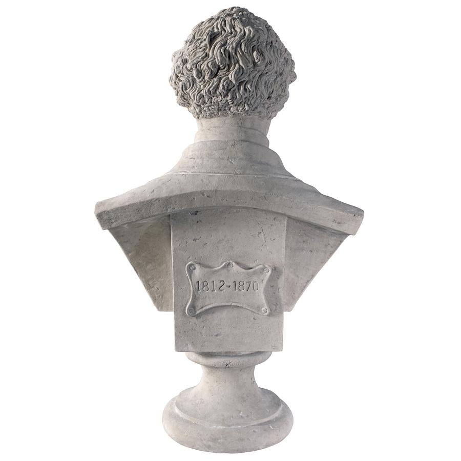 Charles Dickens Sculptural Bust