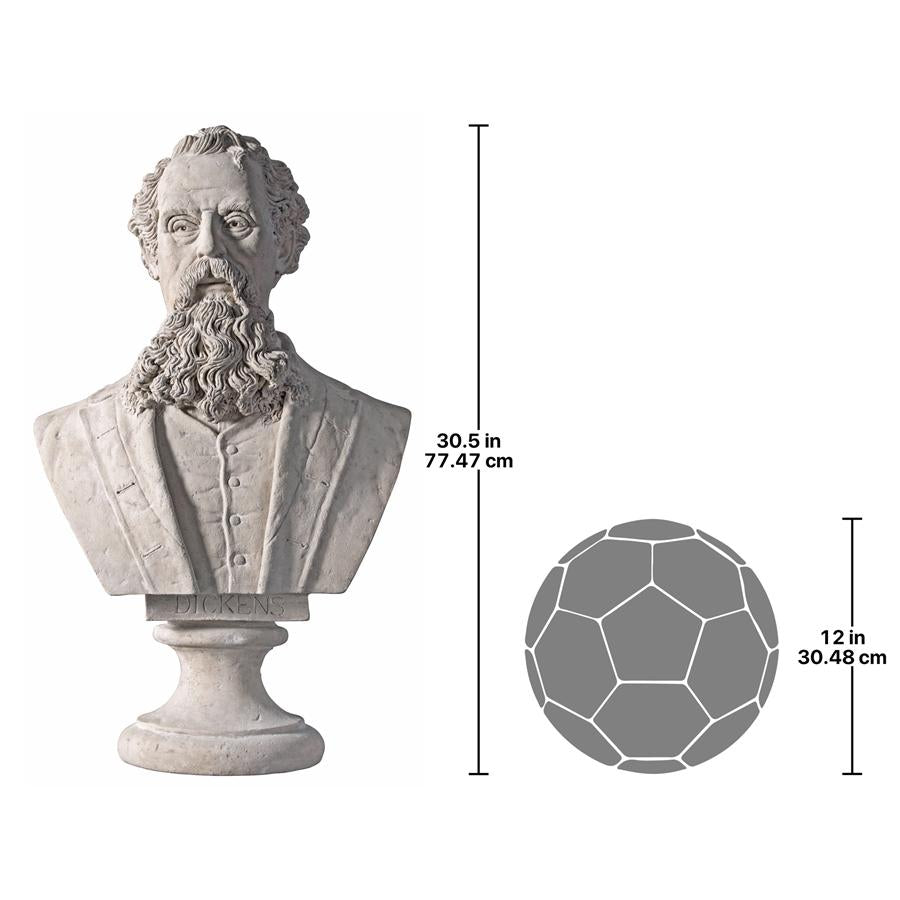 Charles Dickens Sculptural Bust