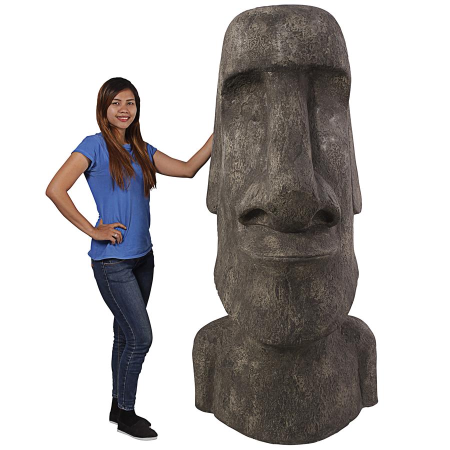 Easter Island Ahu Akivi Moai Monolith Statue: Giant