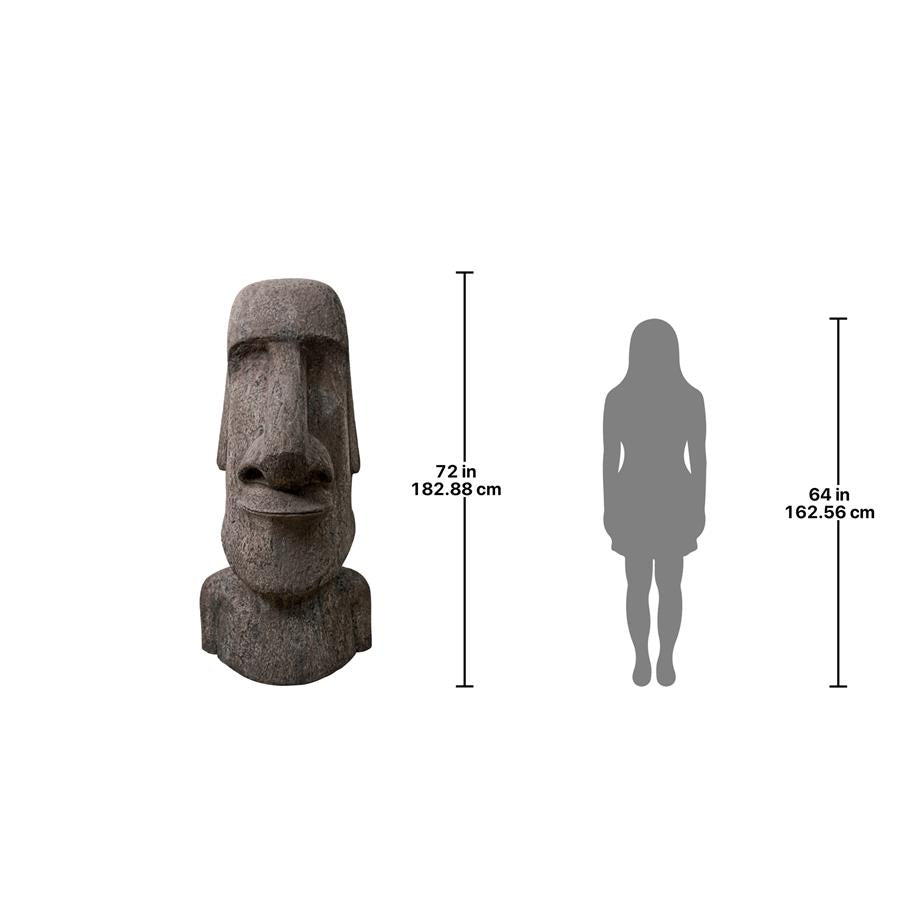 Easter Island Ahu Akivi Moai Monolith Statue: Giant