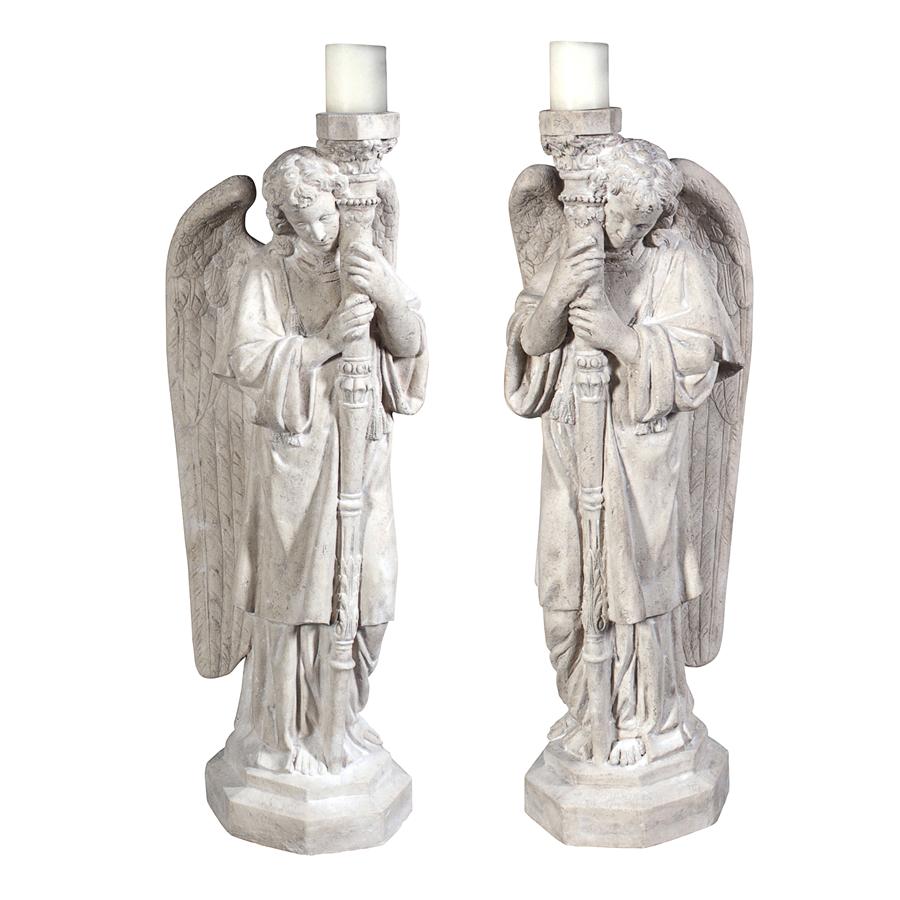 Padova Guardian Angel Statues: Set of Left & Right