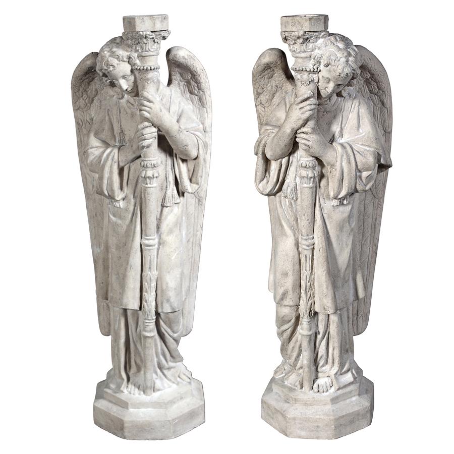 Padova Guardian Angel Statues: Set of Left & Right