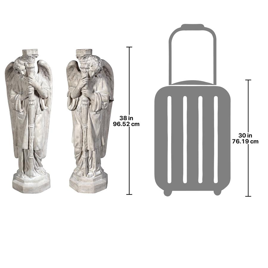 Padova Guardian Angel Statues: Set of Left & Right