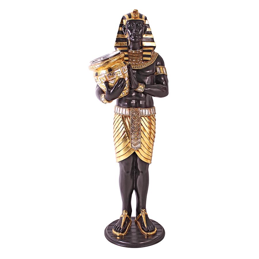 Guardian Asar: Egyptian Wine Holder Statue