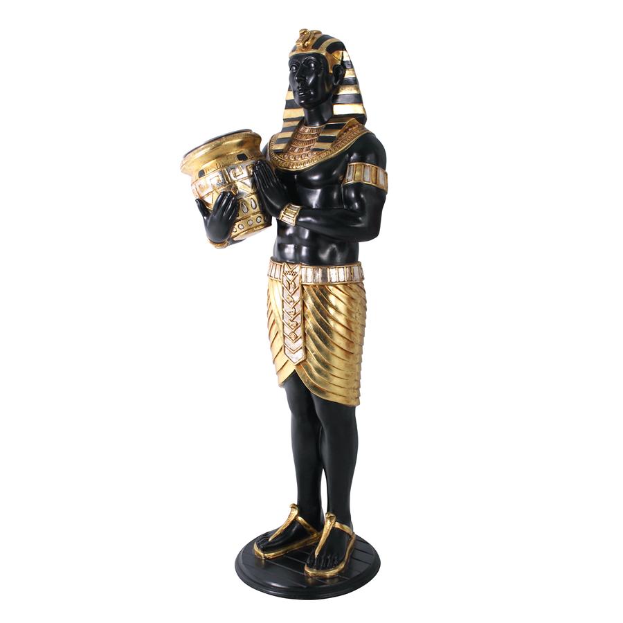 Guardian Asar: Egyptian Wine Holder Statue