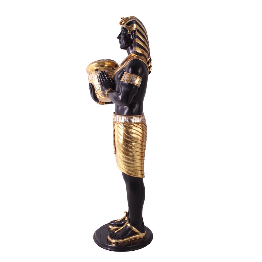 Guardian Asar: Egyptian Wine Holder Statue