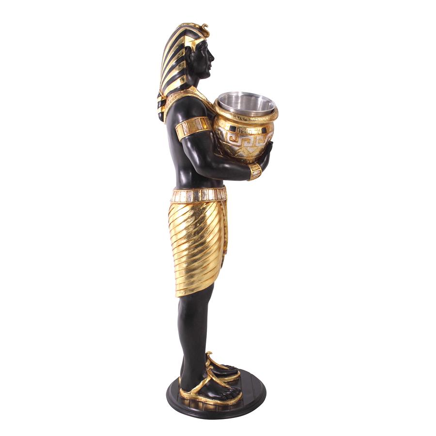 Guardian Asar: Egyptian Wine Holder Statue