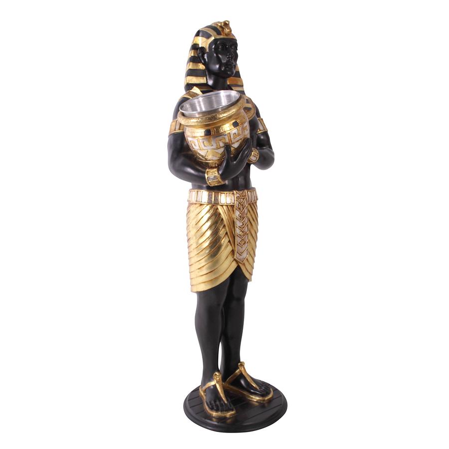 Guardian Asar: Egyptian Wine Holder Statue