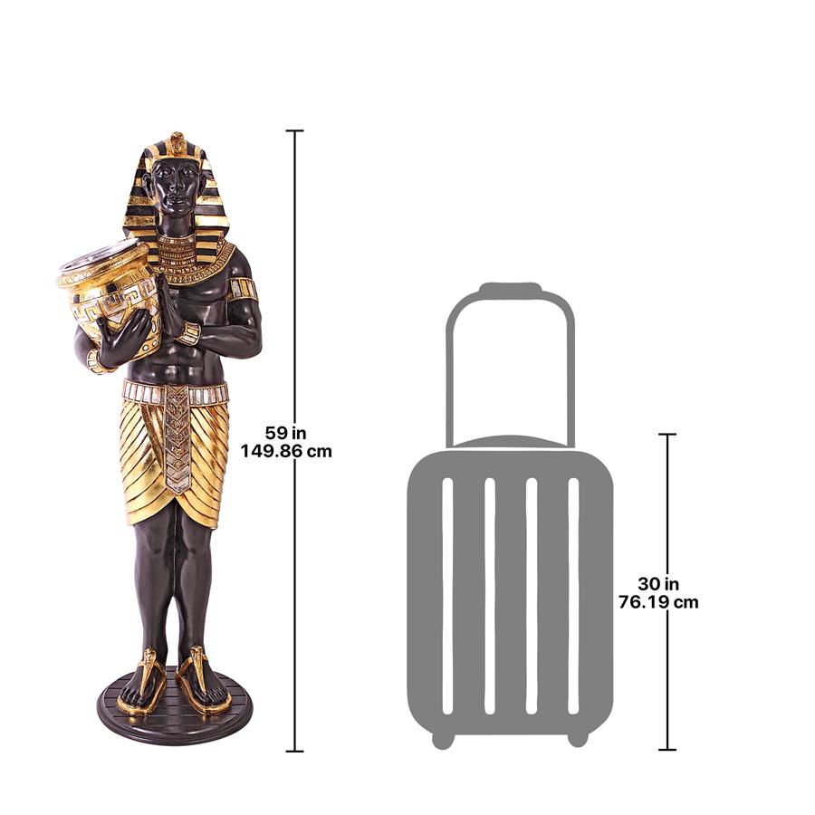 Guardian Asar: Egyptian Wine Holder Statue