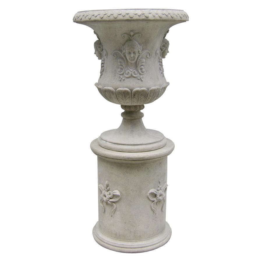 Goddess Flora Architectural Garden Urn Statue with Plinth