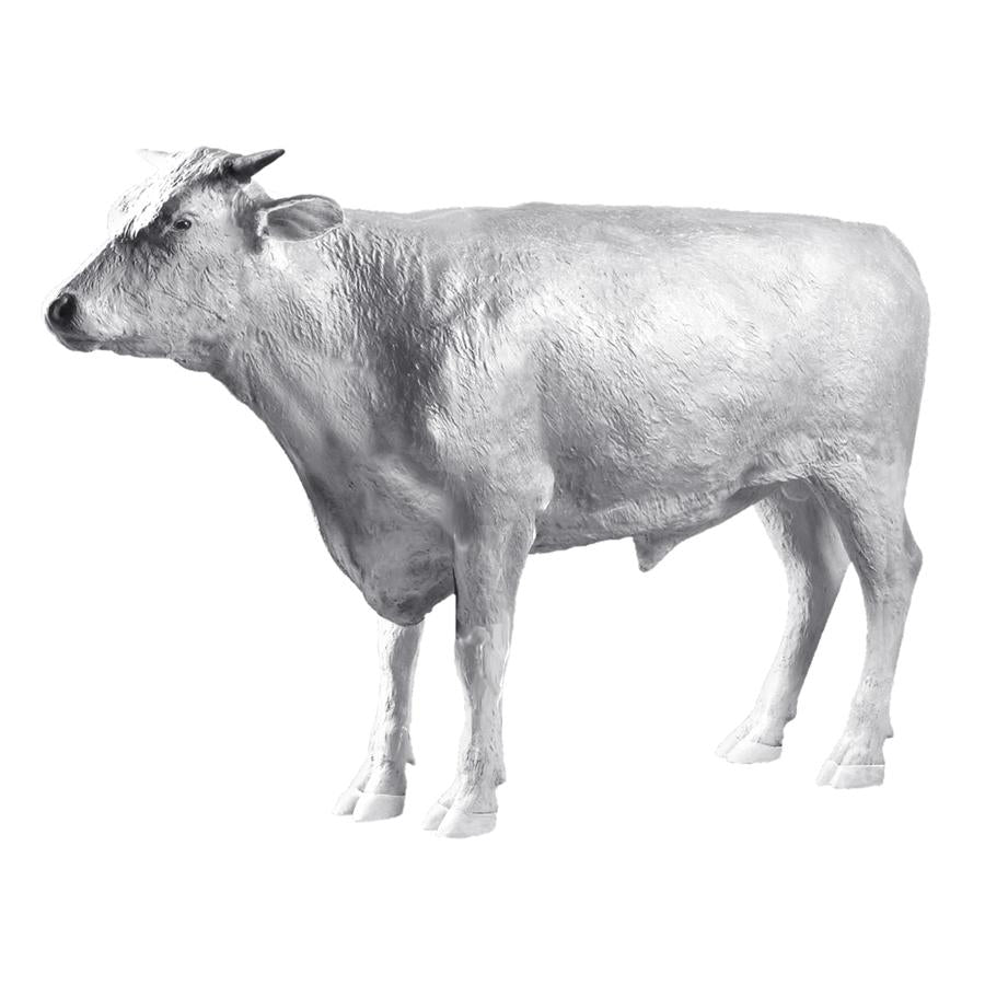 The Grand-Scale Wildlife Animal Collection: Hereford Steer Statue: Unpainted