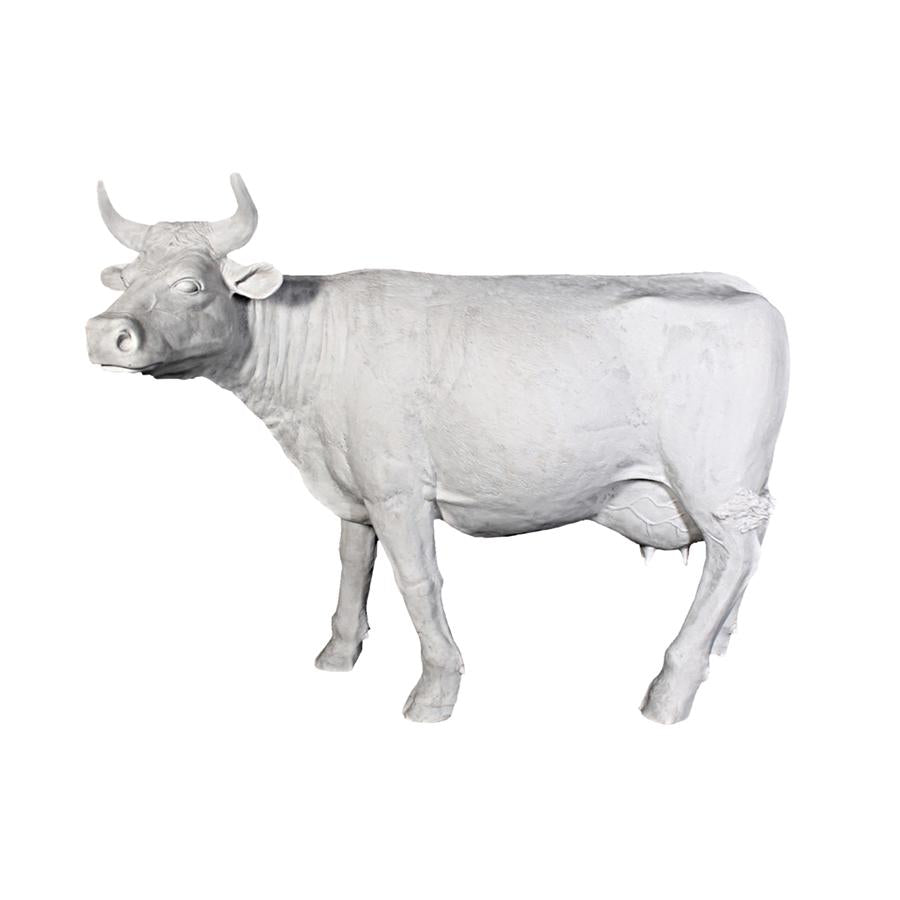 The Grand-Scale Wildlife Animal Collection: Holstein Cow Statue: Unpainted