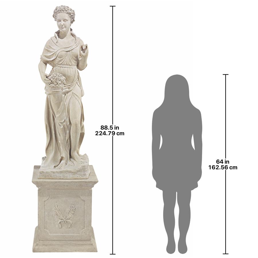 The Four Goddesses of the Seasons Statue: Spring Statue & Plinth