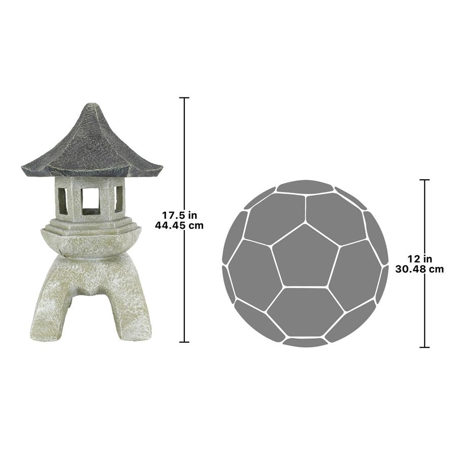 Asian Temple Pagoda Lantern Statue: Large