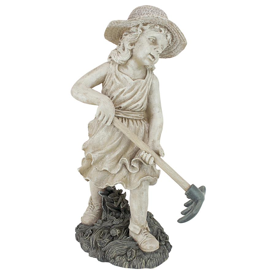 Young Gardener Girl Statue: Rebecca Large