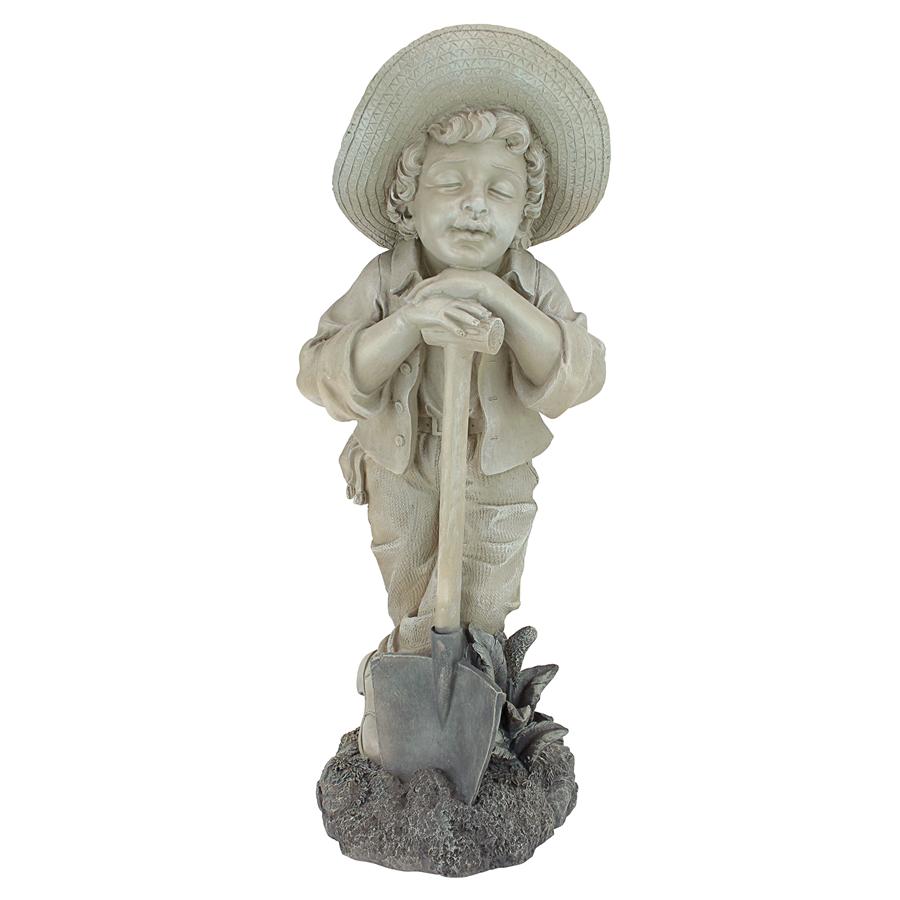 Young Gardener Boy Statue: Samuel Large